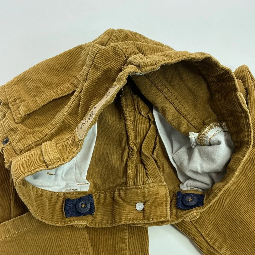 Children's Place Tan Corduroy Pants Kids Size 8 Adjustable Waist Straight Leg